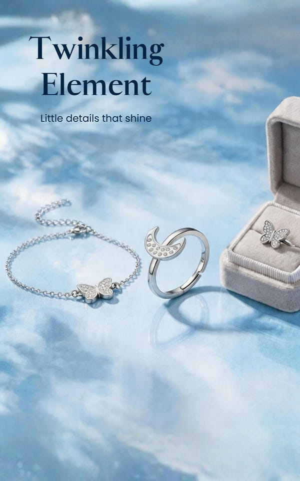 Twinkling silver jewellery — Twinkling Element collection