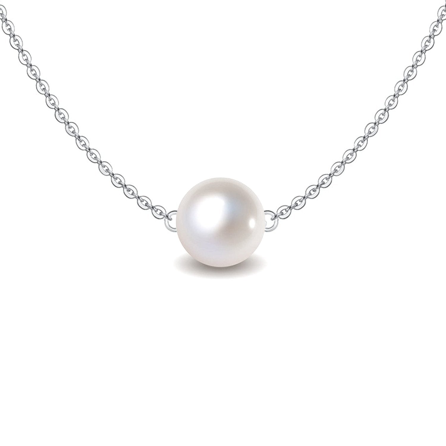 Classic Moon Pearl Pendant Round White South Sea Pearl – HighSpark