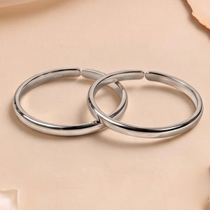925 silver plain adjustable toe rings (bichiya) pair - toe rings category