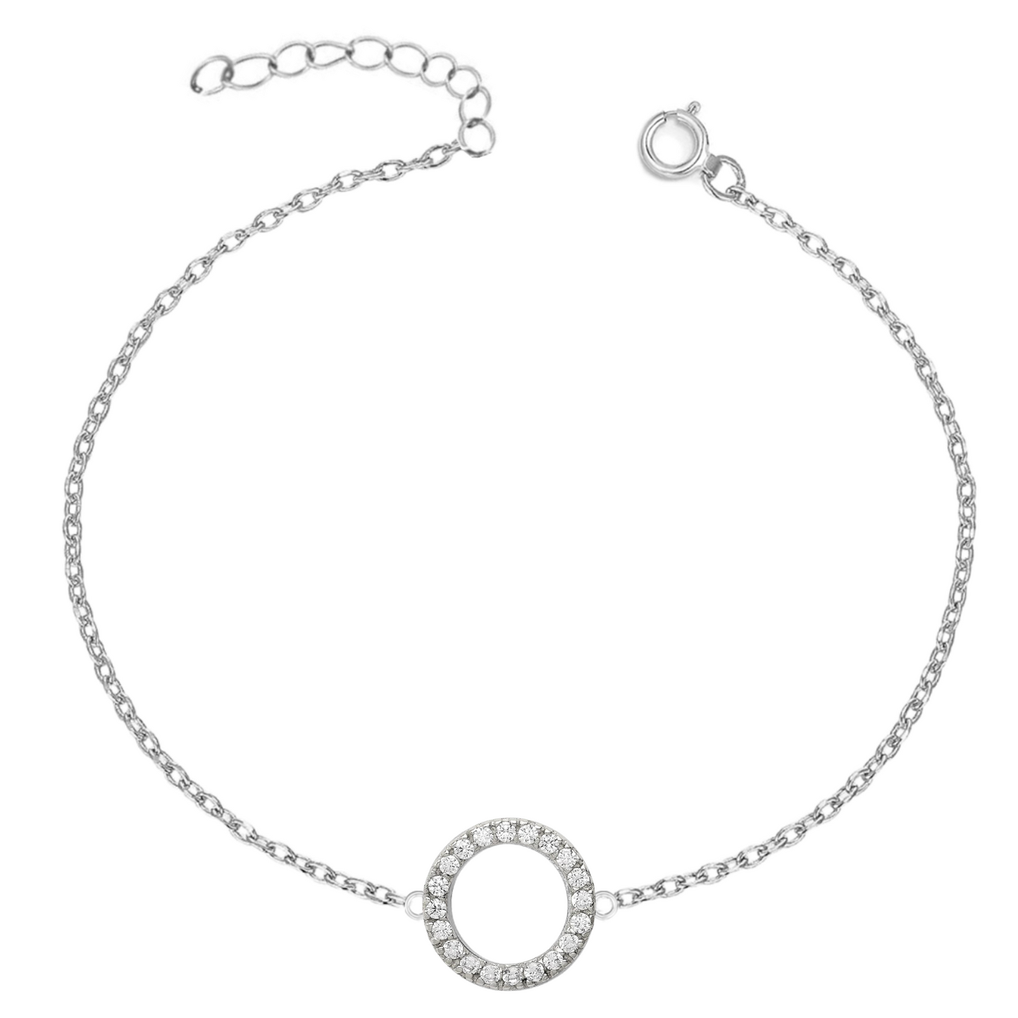 Silver Anklet - Circle of Life Celebrity Anklet - Unity, Wholeness and Completeness