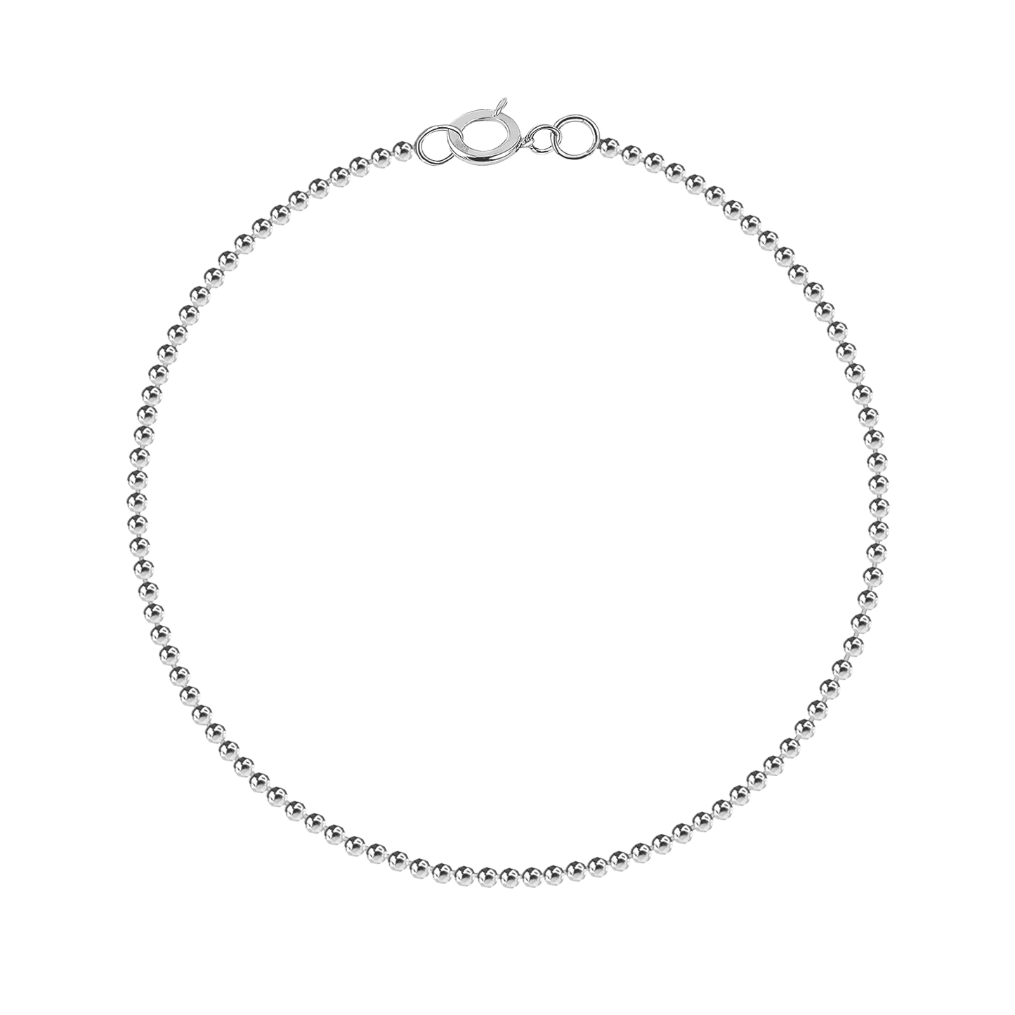 Elegant Bead Link Bracelet In 925 Sterling Silver for Women