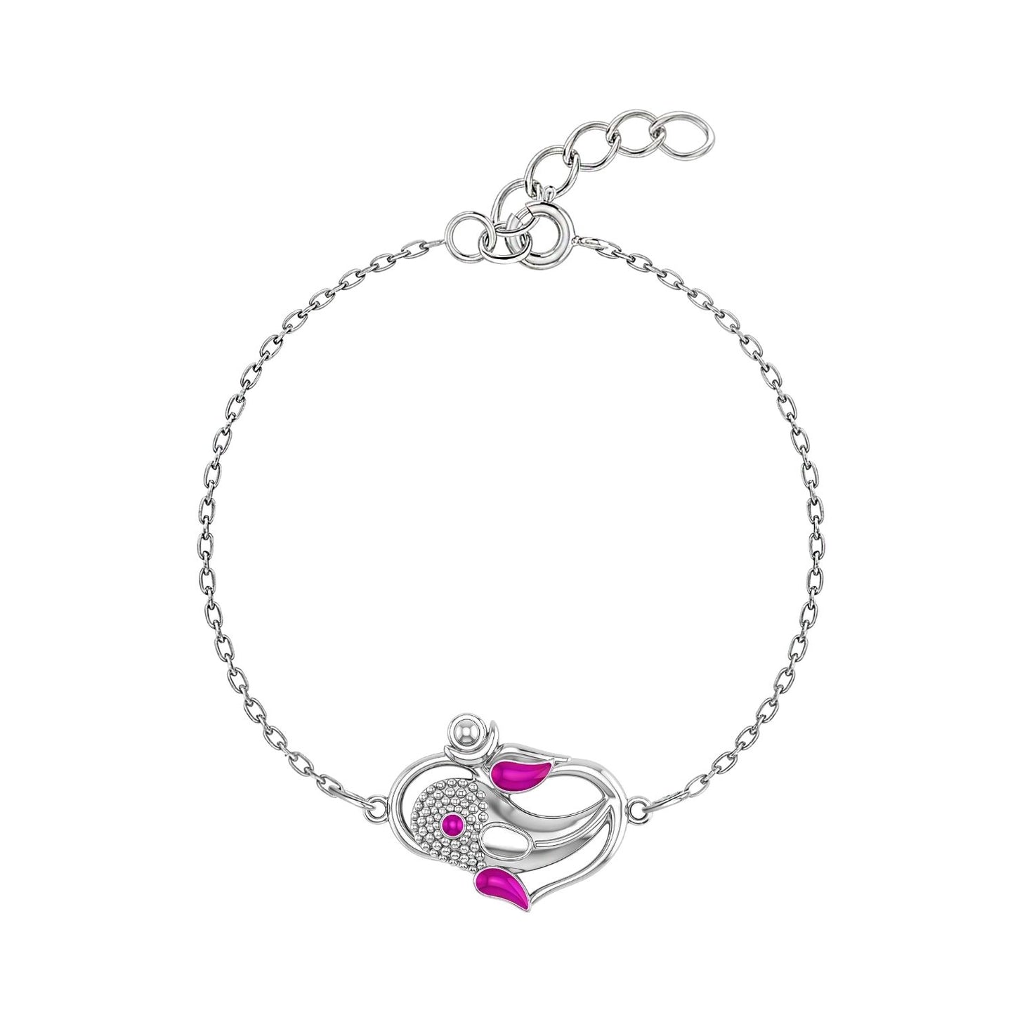Divine Ganesha Bracelet for Women in 925 Sterling Silver