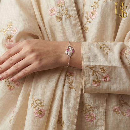 Divine Ganesha Bracelet for Women in 925 Sterling Silver
