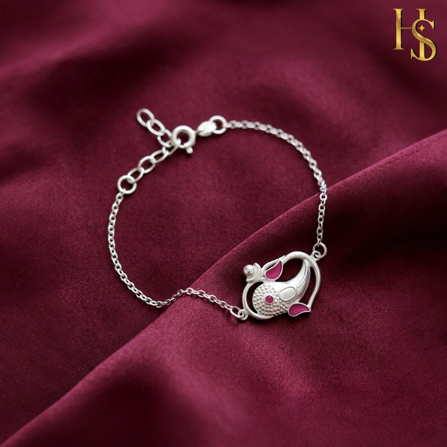 Divine Ganesha Bracelet for Women in 925 Sterling Silver