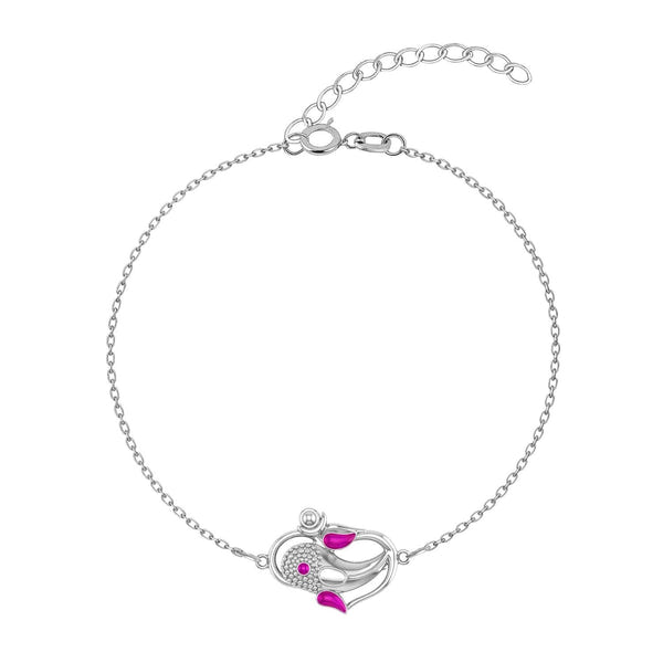 Divine Ganesha Bracelet for Men in 925 Sterling Silver
