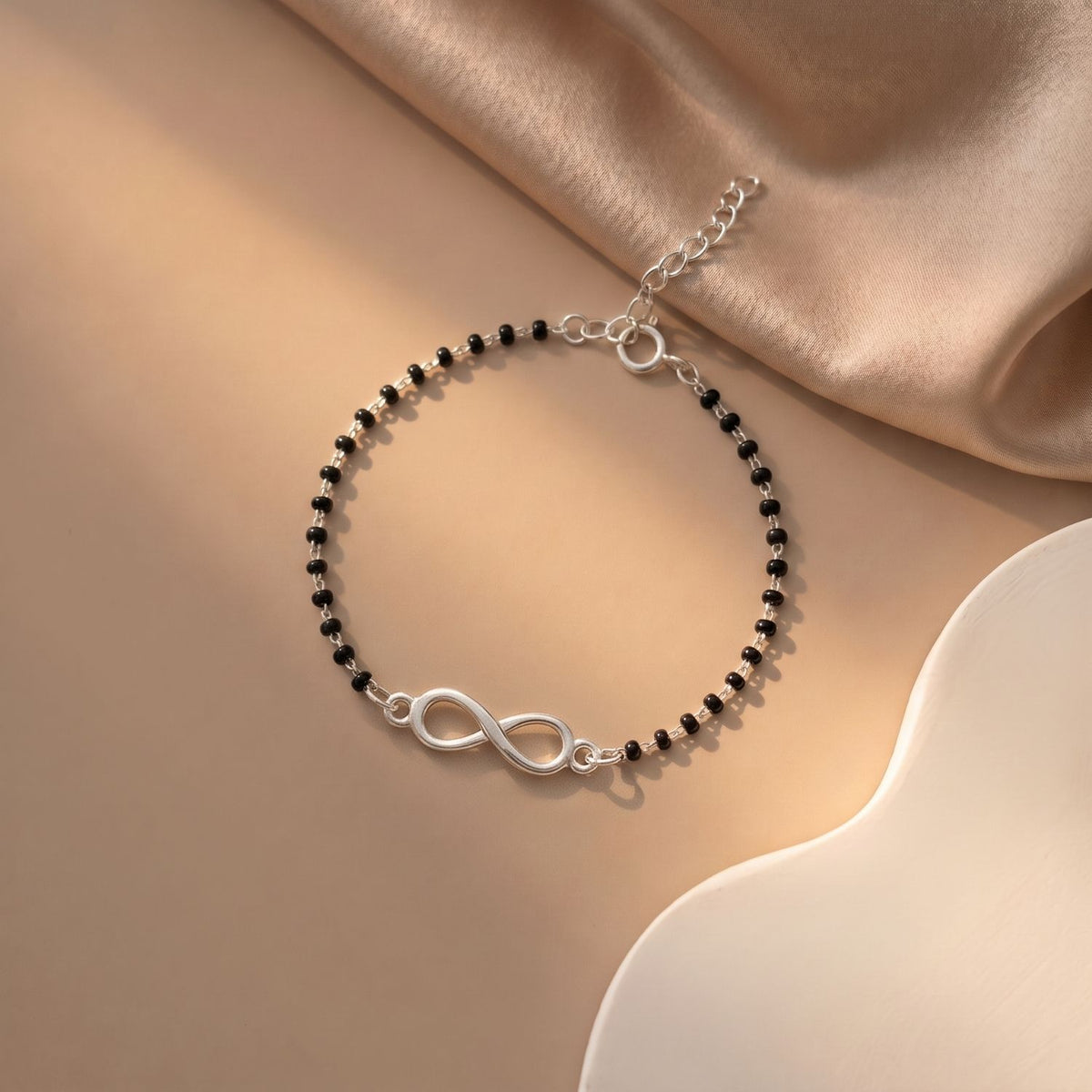 Eternal Infinity Mangalsutra Bracelet For Women in 925 Sterling Silver
