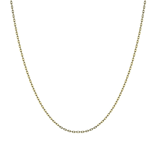 Italian Chain with Mirror Finish in 925 Sterling Silver with 18k Gold Finsish