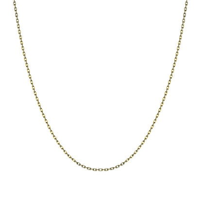 Italian Chain Necklace in 925 Sterling Silver | 18K Gold Finish