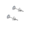 Silver Earrings for Women Solitaire Screwback Studs in 925 Silver