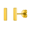 Mini Bar Stud Earrings in Gold-Plated 925 Sterling Silver