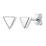 Mini Triangle Stud Earrings in 925 Sterling Silver