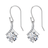 Starlit American Diamond Dangle Earrings in 925 Sterling Silver