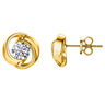 Everyday Gold-Plated Solitaire Studs in 925 Sterling Silver