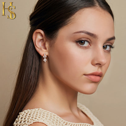 Festive Charm Dangle Earrings in 92.5 Sterling Silver with Diamond like Brilliance Zirconia