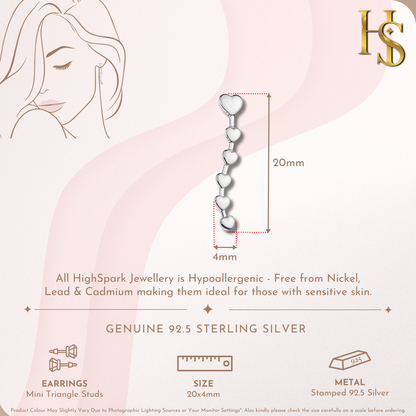 Chasing My Heart Climber Earrings in 92.5 Sterling Silver for Women