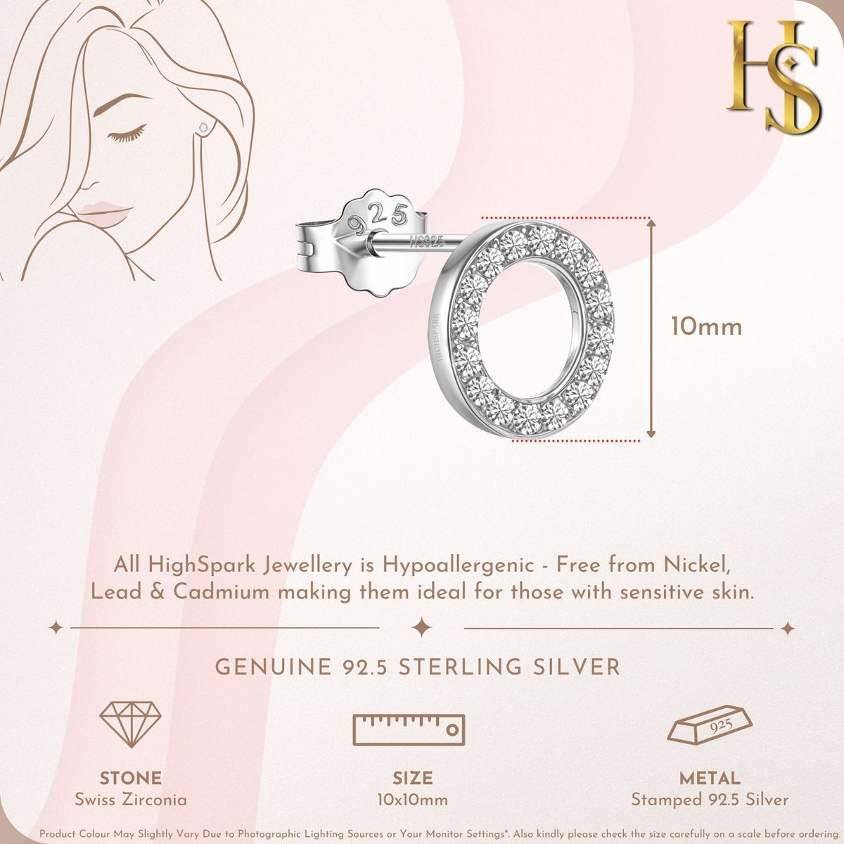 Circle of Life Earrings for Women in 925 Sterling Silver