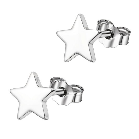 Stellar Star Earrings in 92.5 Sterling Silver for Women