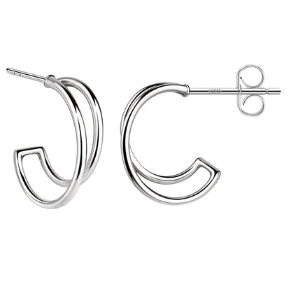 Endless Love Knot Stud Earring in 925 Sterling Silver For Women