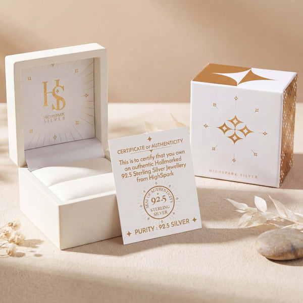 Nose Pin in 92.5 Sterling Silver with Black Diamond like Zirconia