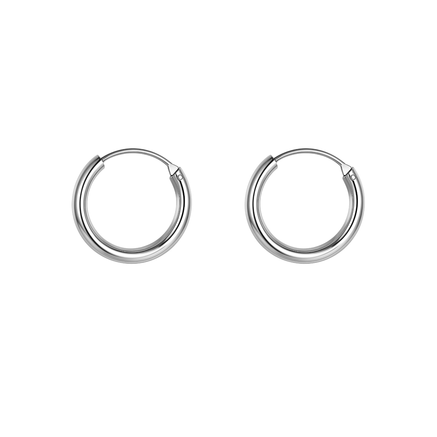 Silver Hoop Earrings | Classic 925 Sterling Silver Hoops