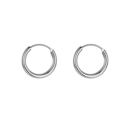 Silver Hoop Earrings | Classic 925 Sterling Silver Hoops