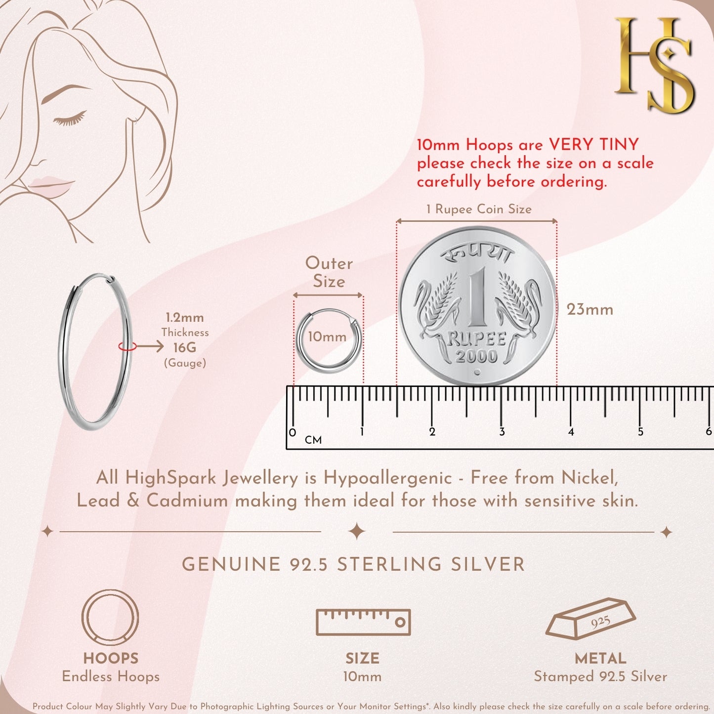 Silver Hoop Earrings | Classic 925 Sterling Silver Hoops