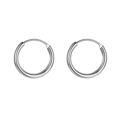 Silver Hoop Earrings | Classic 925 Sterling Silver Hoops
