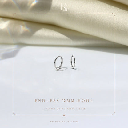 Silver Hoop Earrings | Classic 925 Sterling Silver Hoops