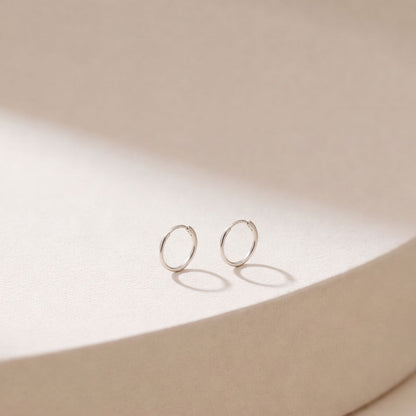 Silver Hoop Earrings | Classic 925 Sterling Silver Hoops