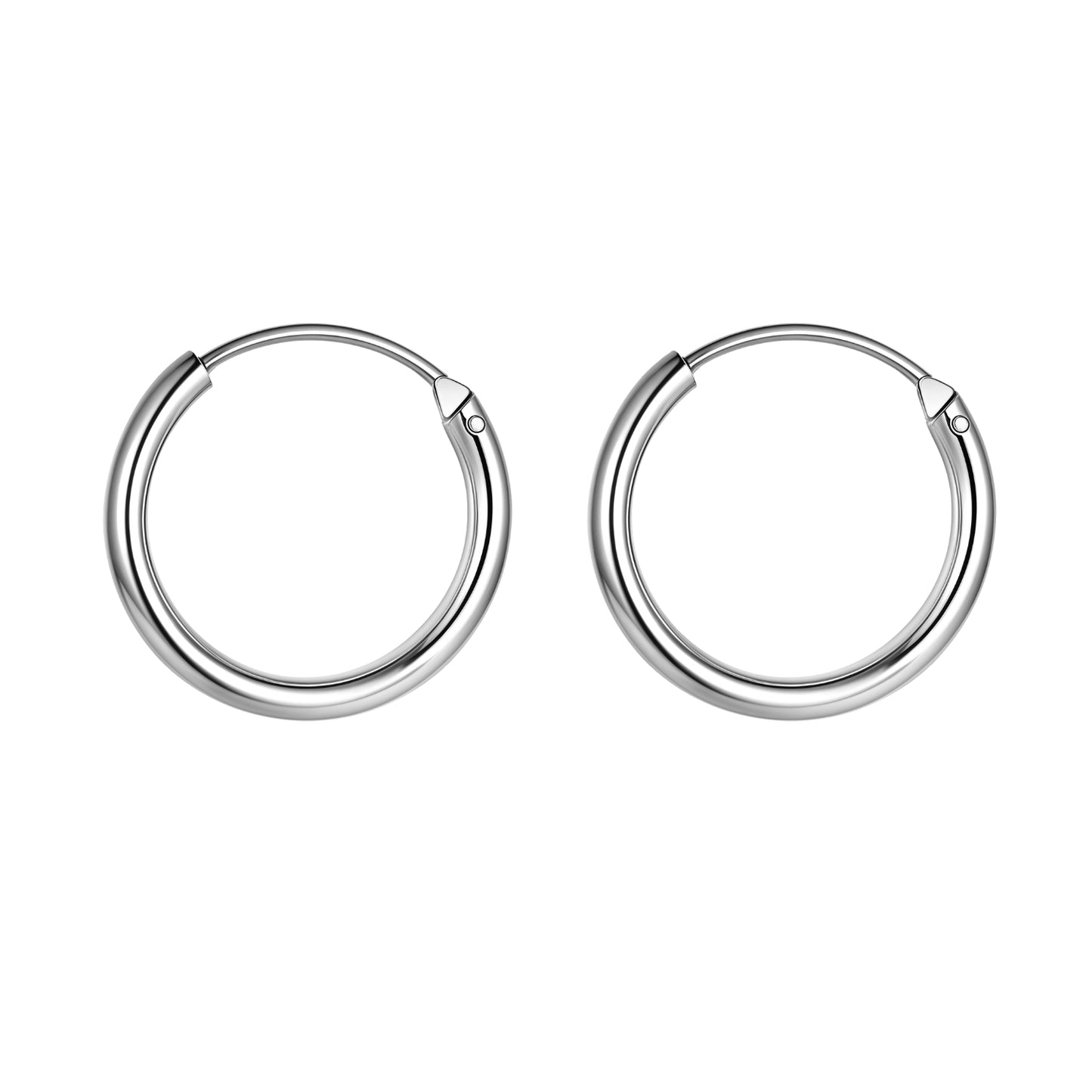 Silver Hoop Earrings | Classic 925 Sterling Silver Hoops