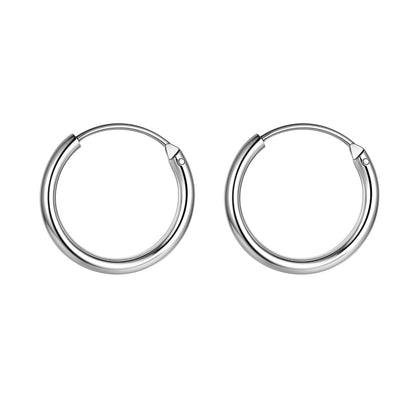 Silver Hoop Earrings | Classic 925 Sterling Silver Hoops