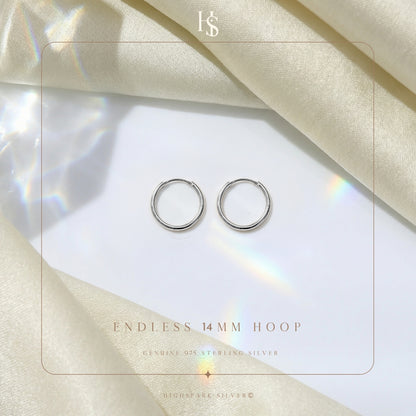Silver Hoop Earrings | Classic 925 Sterling Silver Hoops