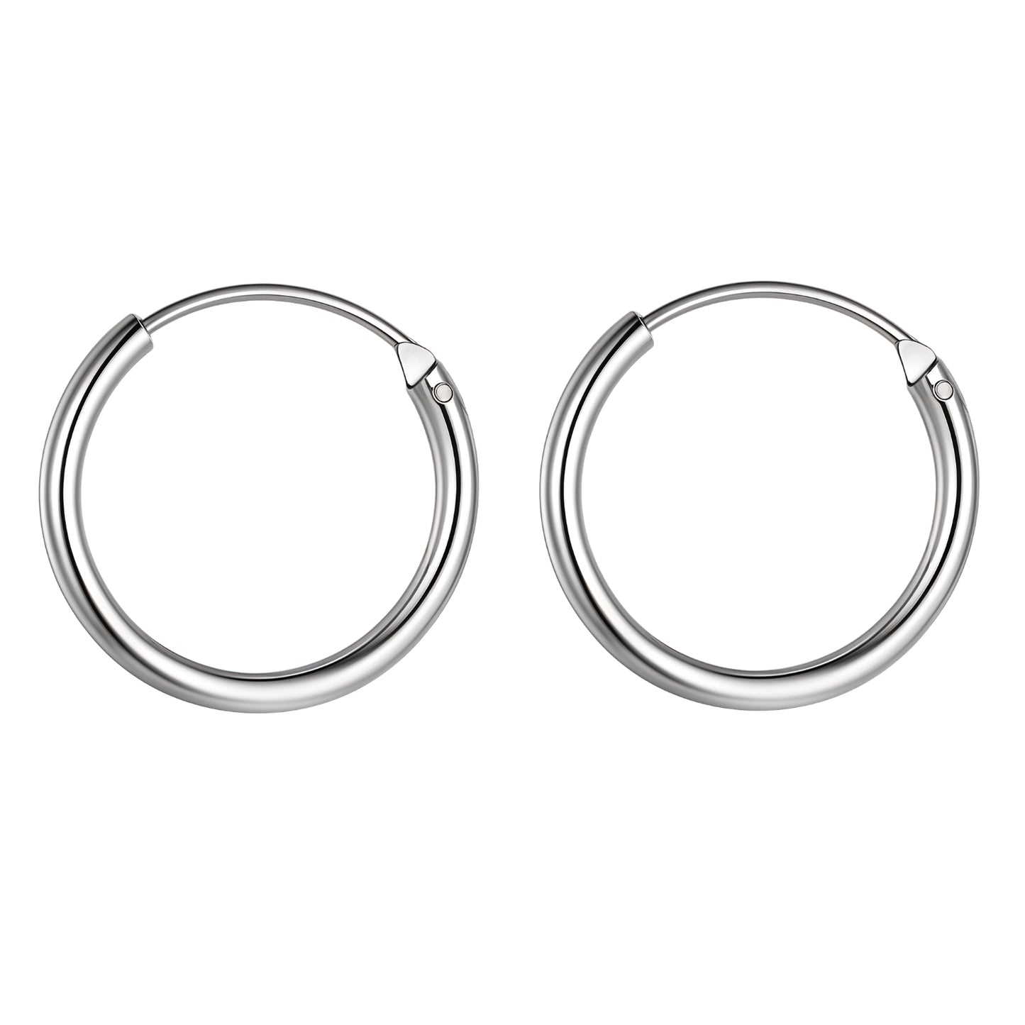 Silver Hoop Earrings | Classic 925 Sterling Silver Hoops