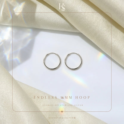 Silver Hoop Earrings | Classic 925 Sterling Silver Hoops