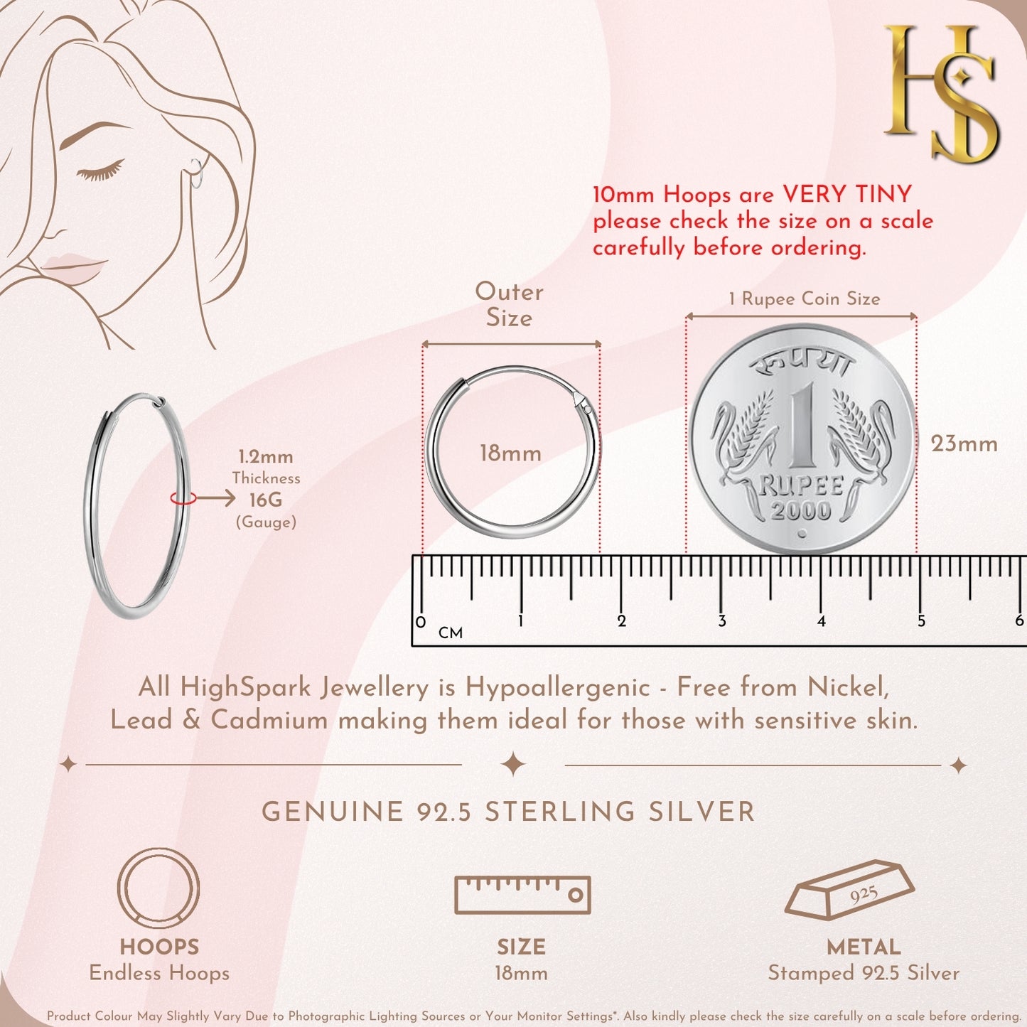 Silver Hoop Earrings | Classic 925 Sterling Silver Hoops