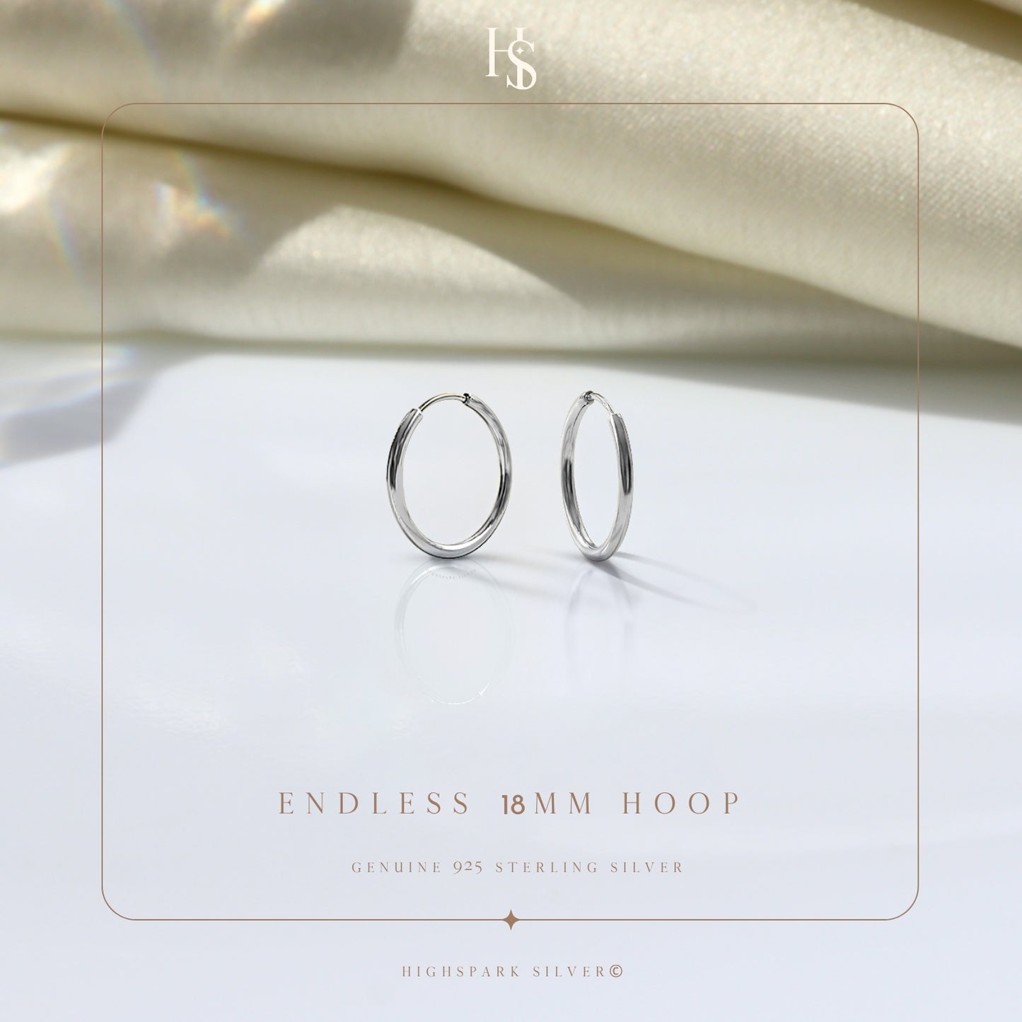 Silver Hoop Earrings | Classic 925 Sterling Silver Hoops