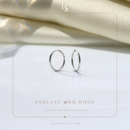 Silver Hoop Earrings | Classic 925 Sterling Silver Hoops