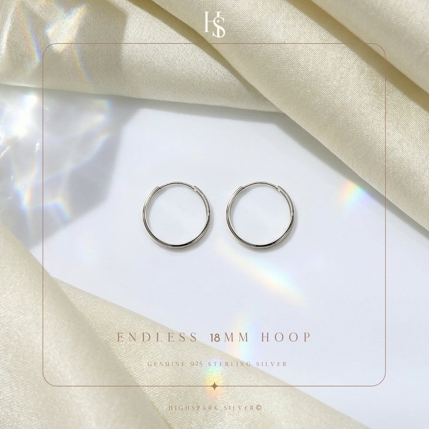 Silver Hoop Earrings | Classic 925 Sterling Silver Hoops