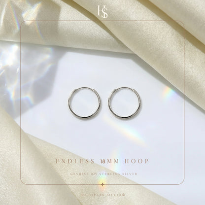 Silver Hoop Earrings | Classic 925 Sterling Silver Hoops