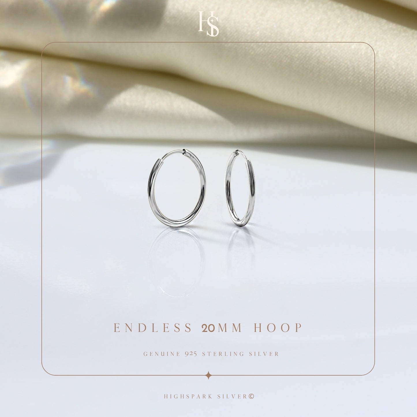 Silver Hoop Earrings | Classic 925 Sterling Silver Hoops