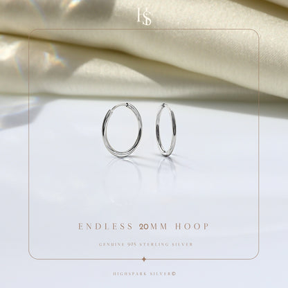 Silver Hoop Earrings | Classic 925 Sterling Silver Hoops
