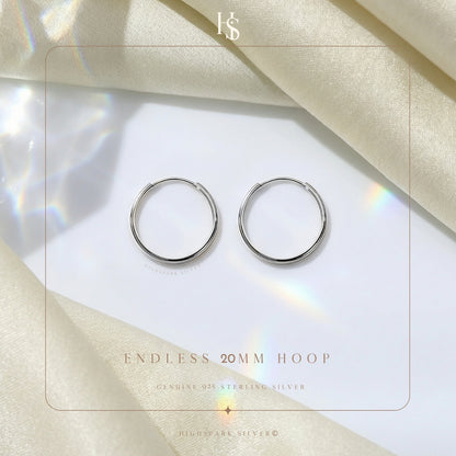 Silver Hoop Earrings | Classic 925 Sterling Silver Hoops