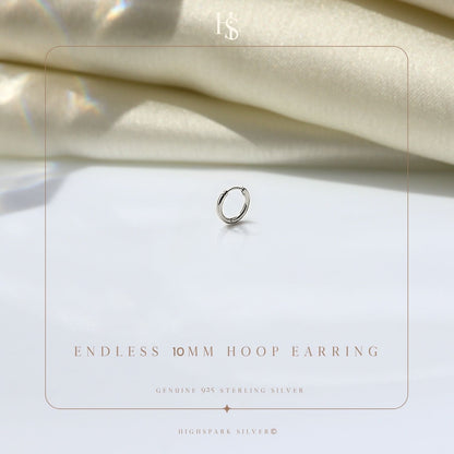 Thin Hoop Earrings for Men | Classic 925 Sterling Silver