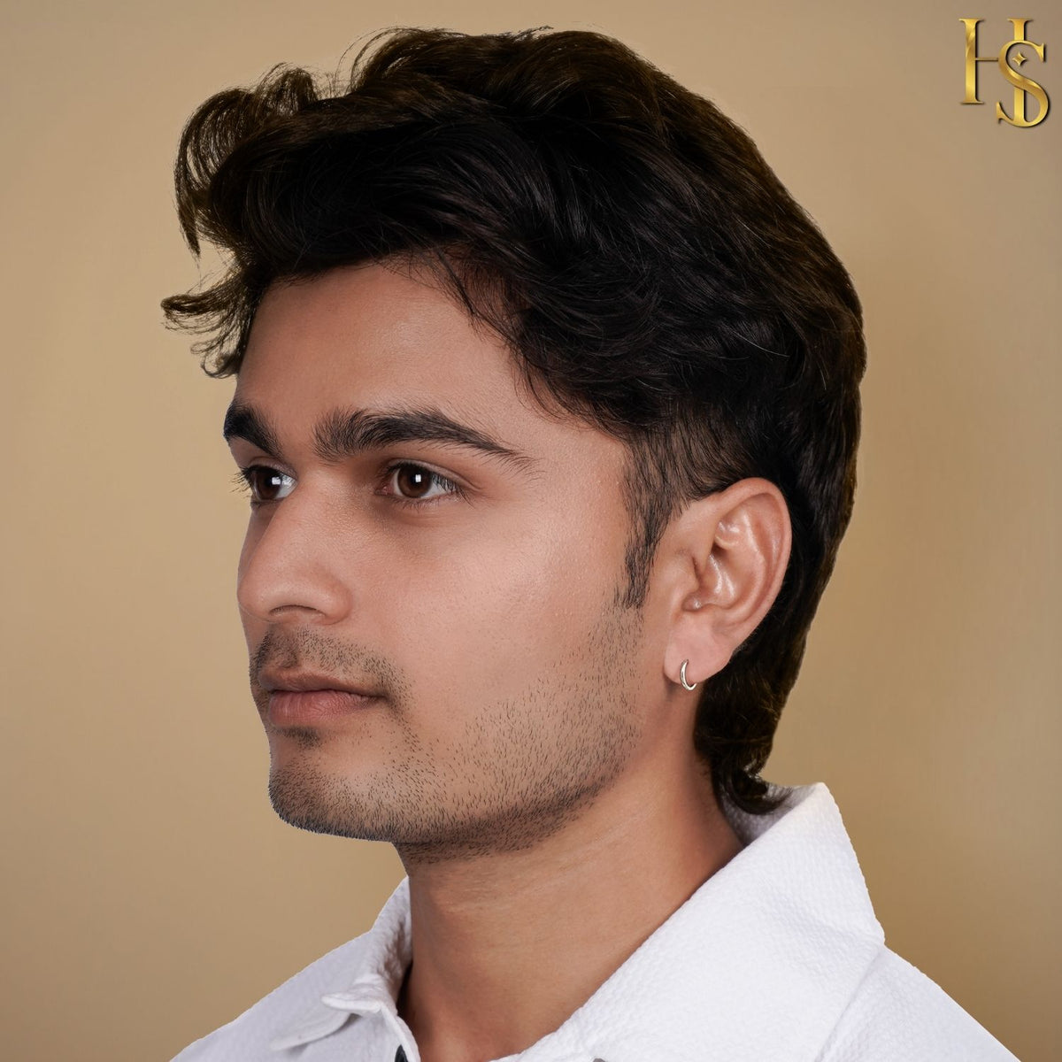 Thin Hoop Earrings for Men | Classic 925 Sterling Silver
