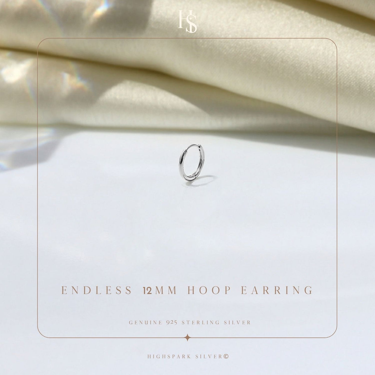 Thin Hoop Earrings for Men | Classic 925 Sterling Silver