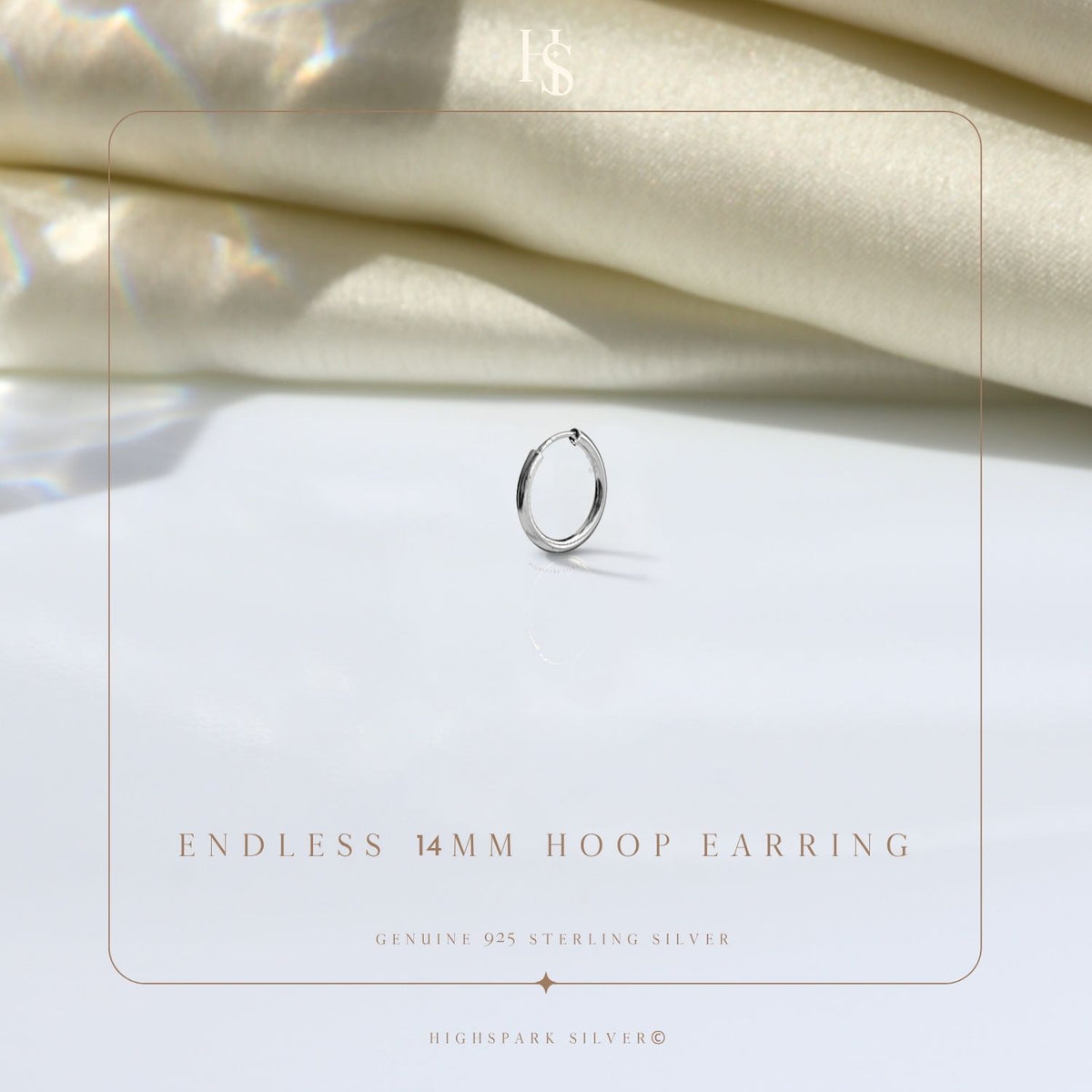 Thin Hoop Earrings for Men | Classic 925 Sterling Silver