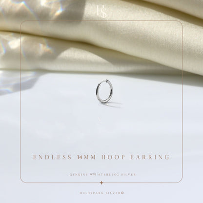 Thin Hoop Earrings for Men | Classic 925 Sterling Silver