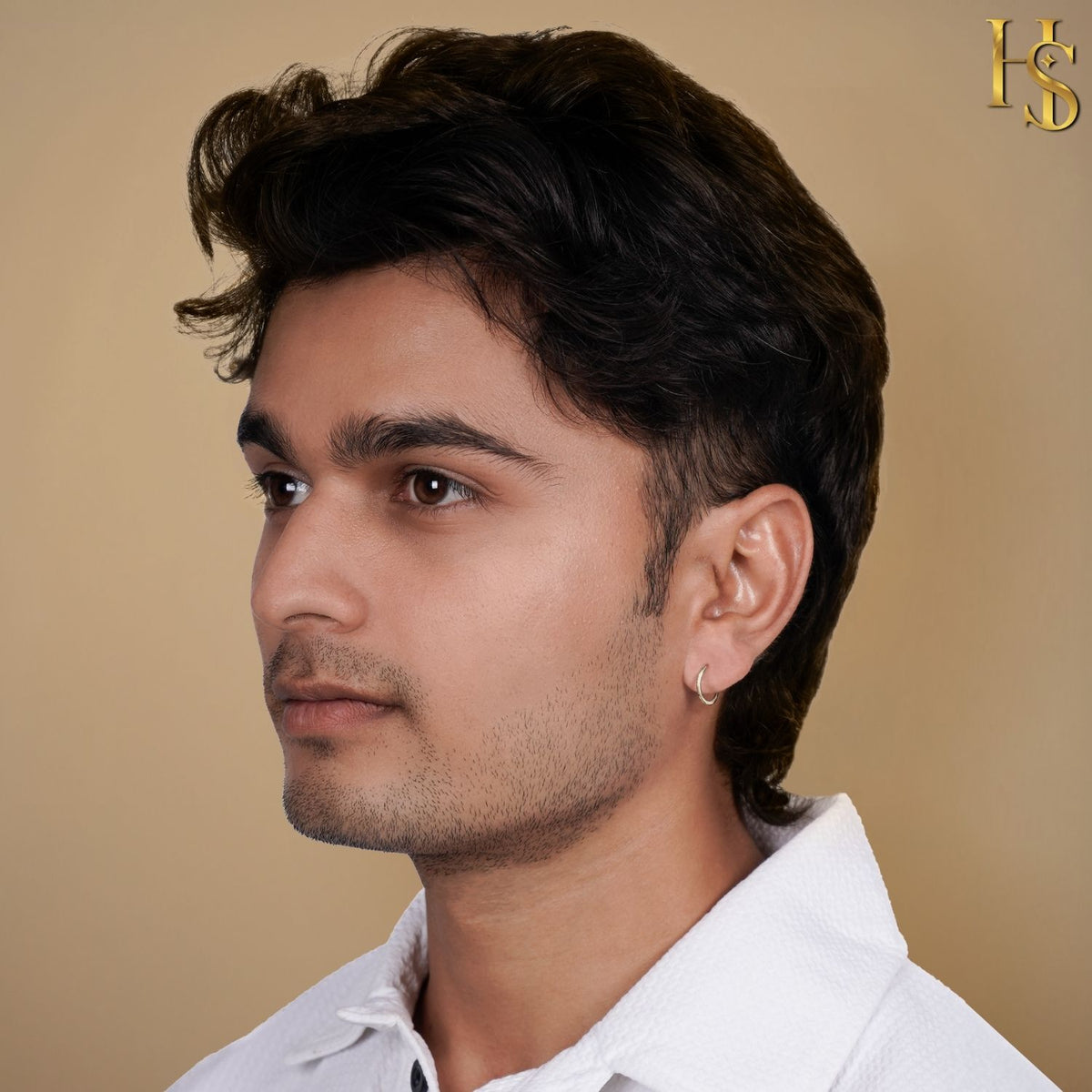 Thin Hoop Earrings for Men | Classic 925 Sterling Silver
