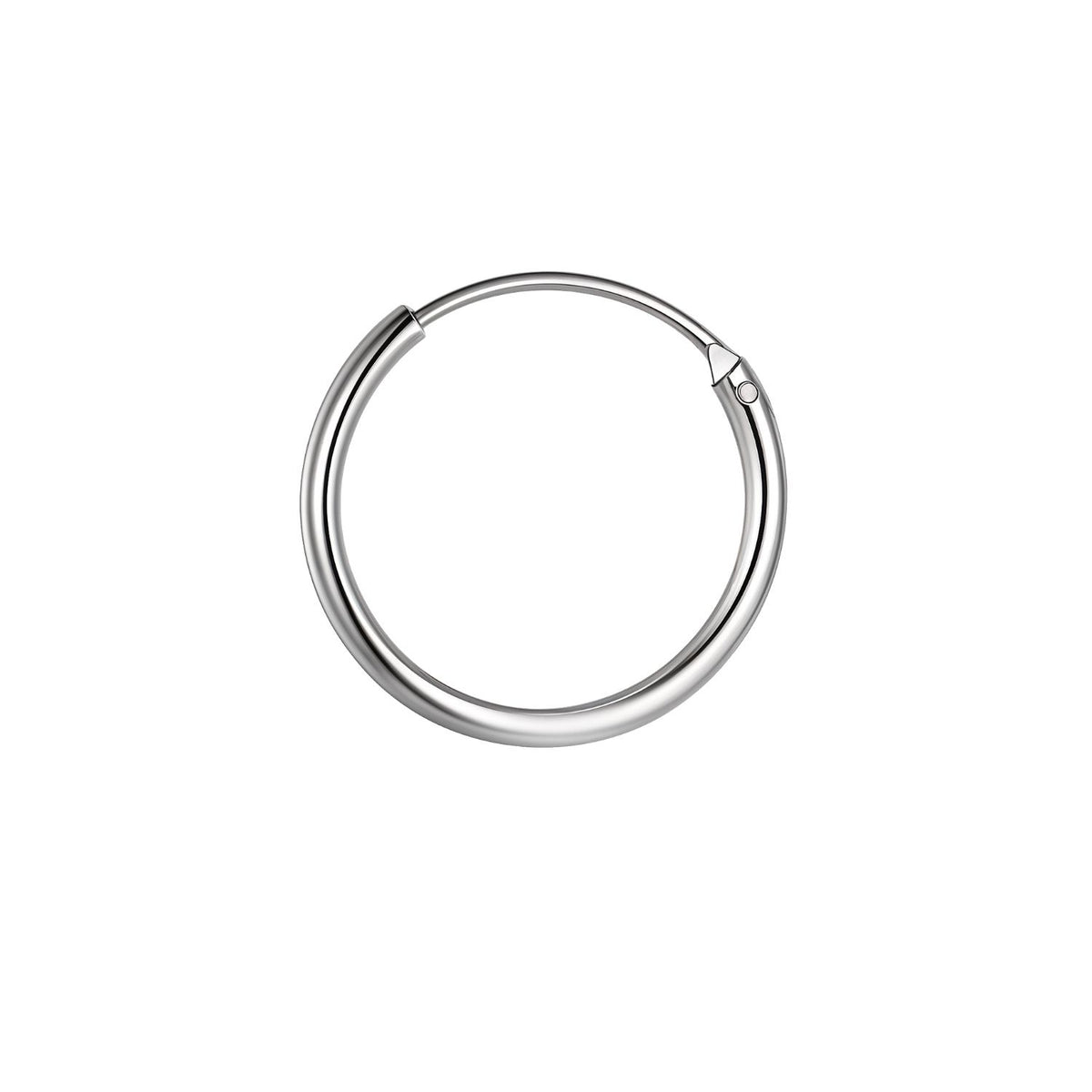 Thin Hoop Earrings for Men | Classic 925 Sterling Silver