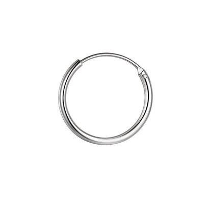 Thin Hoop Earrings for Men | Classic 925 Sterling Silver